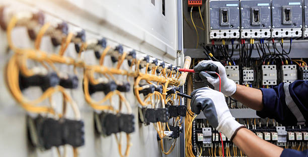 Professional Electrician technician working in Sully Square, VA